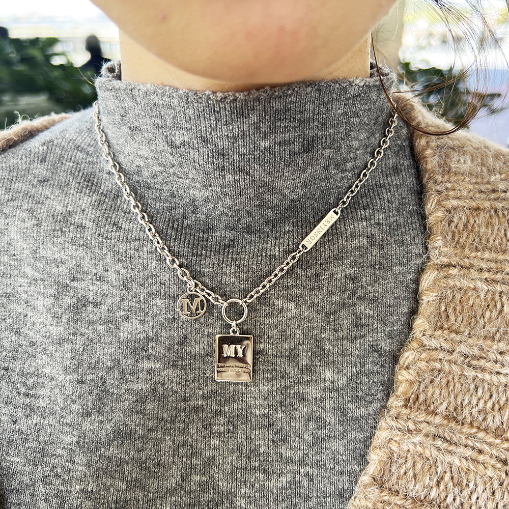 Wu Mei · Li Mei dual-phase Pure Silver Necklace 6