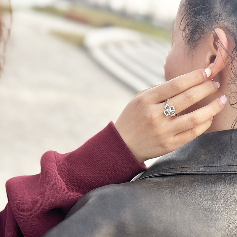 Lucky · Fortune Comes Pure Silver Ring 2