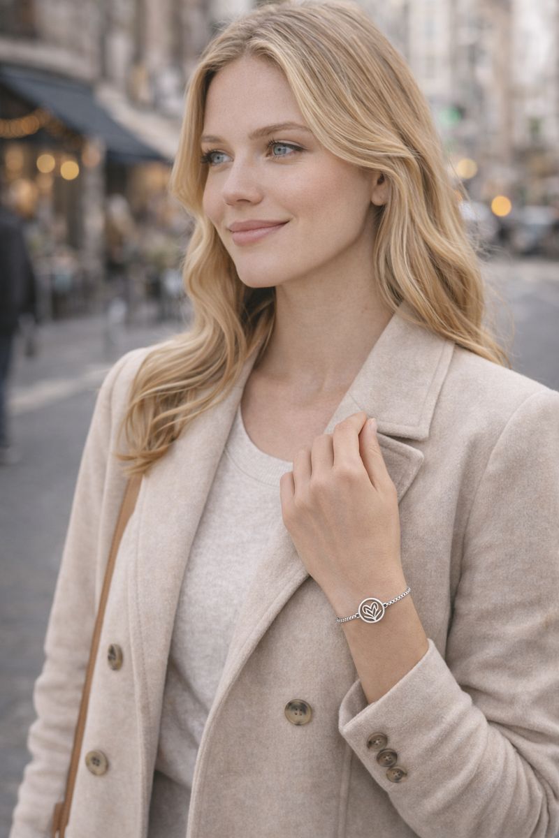 心光 · 溫柔自持純銀手链 7