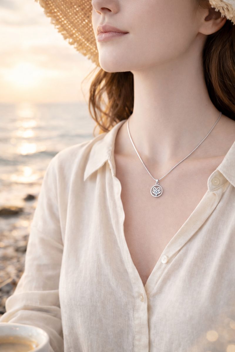 心柔 · 圓愛安然純銀項鏈
