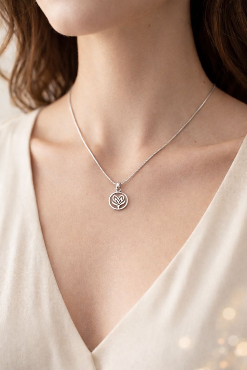 心柔 · 圓愛安然純銀項鏈 5