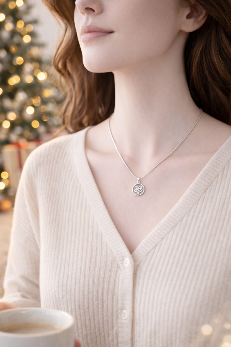 心柔 · 圓愛安然純銀項鏈 4