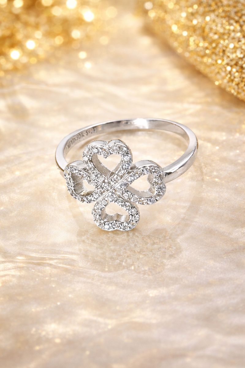 Lucky · Fortune Comes Pure Silver Ring 12