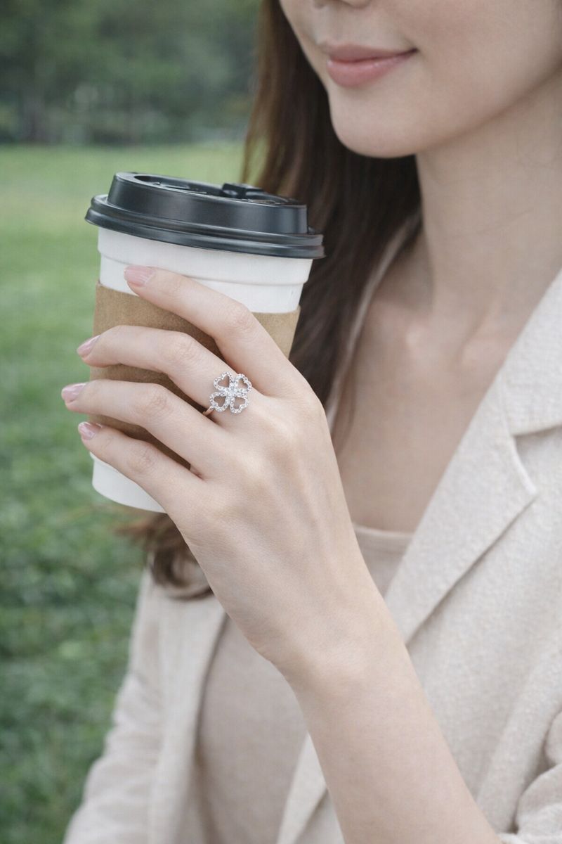 Lucky · Fortune Comes Pure Silver Ring 5