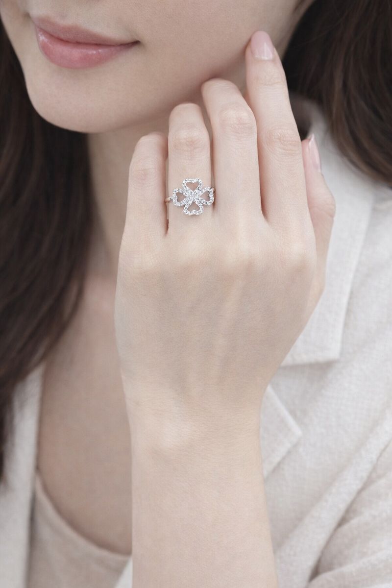 Lucky · Fortune Comes Pure Silver Ring 10