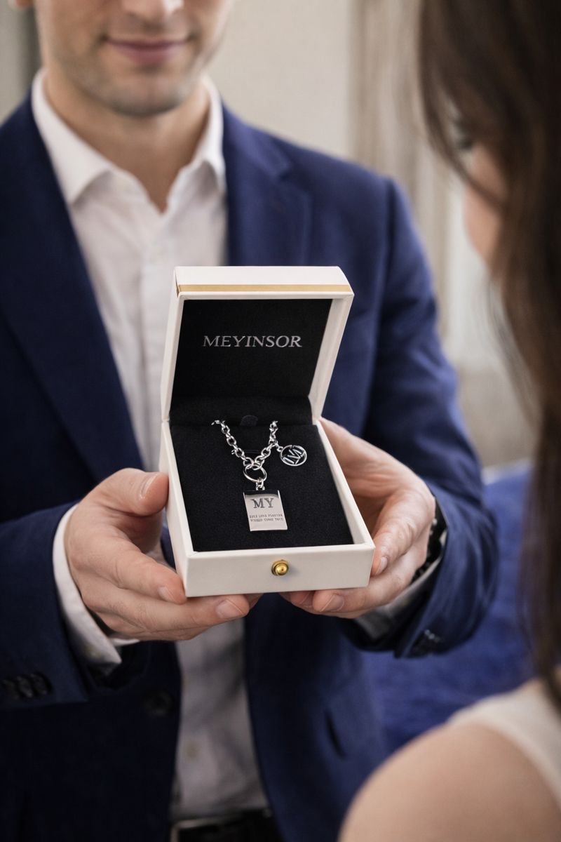 Wu Mei · Li Mei dual-phase Pure Silver Necklace 6