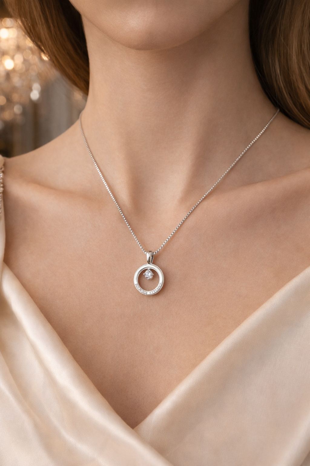 心曜 · 圓光自明純銀項鏈 3